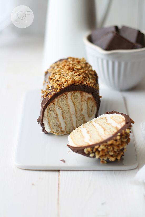 Tarta de galletas helada