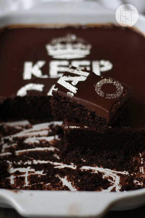 ... eating chocolate